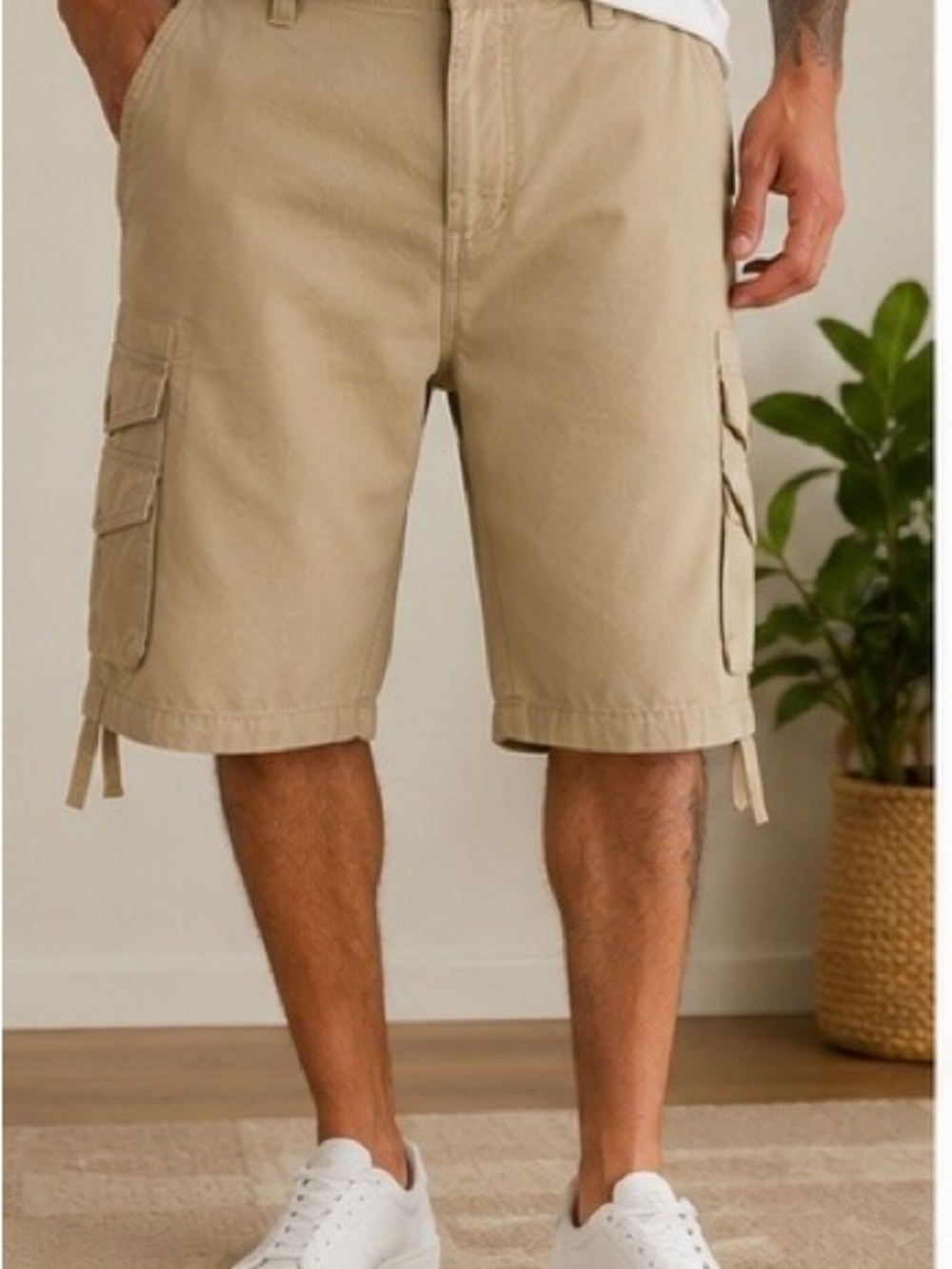 Rocawear Men's Khaki Cargo Shorts